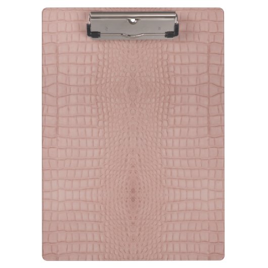 ピンクアリゲータテクスチャプリント クリップボード (正面)