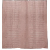 ピンクアリゲータテクスチャプリント シャワーカーテン (正面)