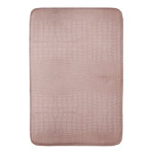 ピンクアリゲータテクスチャプリント バスマット (正面縦)