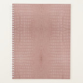 ピンクアリゲータテクスチャプリント プランナー手帳 (正面)