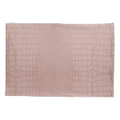 ピンクアリゲータテクスチャプリント 枕カバー (裏面)