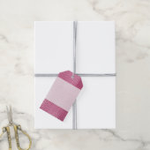 ピンクアリゲーターアニマルプリント ギフトタグ (より糸付き)