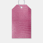 ピンクアリゲーターアニマルプリント ギフトタグ (裏面)