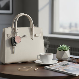 ピンクアリゲータープリント キーホルダー