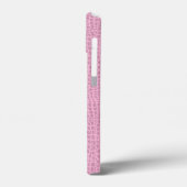 ピンクアリゲーターワニの皮 Case-Mate iPhoneケース (裏面 / 左)