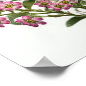 ピンクアリッサムフラワーアートプリントポスター ポスター (角)