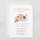 ピンクアリトルカボチャが途中招待状 招待状 (正面)