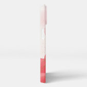 ピンクアルコールインク金ゴールド ガーリー iPhoneケース (右側面)