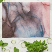 ピンクアルコールインク キッチンタオル (折り畳み)