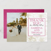 ピンクアルバ サンキューカード (正面/裏面)