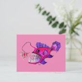 ピンクアングラフィッシュ ポストカード (スタンド正面)