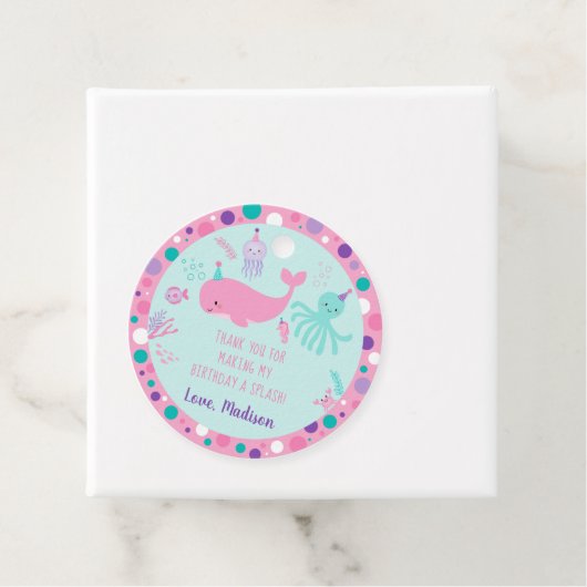 ピンクアンダーザシーホエー航海のル誕生日 フェイバータグ (インサイチュ)