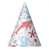 ピンクアンダーザシー誕生日 パーティーハット (左)