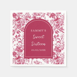 ピンクアンティークチノワセリーSweet sixteen スタンダードカクテルナプキン