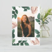 ピンクアンティークバラ写真大学グラード 案内状 (スタンド正面)