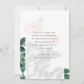 ピンクアンティークバラ写真大学グラード 案内状 (裏面)