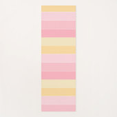 ピンクアンドイエローカラーフィットネススポーツテンプレート ヨガマット (正面)