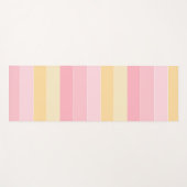 ピンクアンドイエローカラーフィットネススポーツテンプレート ヨガマット (正面(横))