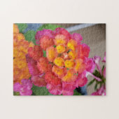 ピンクアンドイエローランタナパズル ジグソーパズル (横)