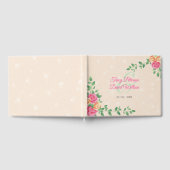 ピンクアンドイエローローズリース ゲストブック (全面)