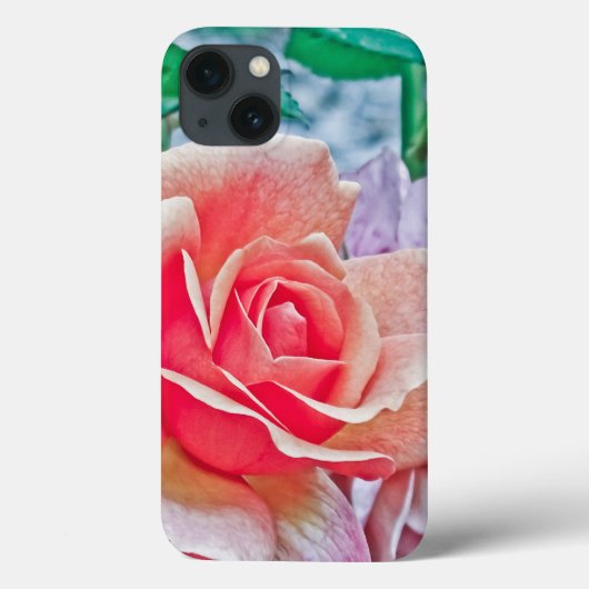 ピンクアンドオレンジバラ Case-Mate iPhoneケース (裏面)