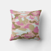 ピンクアンドカーキ装飾用クッション クッション (裏面)