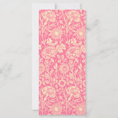 ピンクアンドクリームカーネーションヴィンテージプリント (裏面)