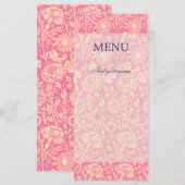 ピンクアンドクリームカーネーションヴィンテージプリント (正面/裏面)