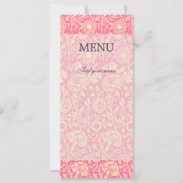 ピンクアンドクリームカーネーションヴィンテージプリント