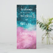 ピンクアンドグリーンスターズシナ結婚式 プログラム (スタンド正面)