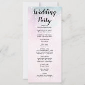 ピンクアンドグリーンスターズシナ結婚式 プログラム (裏面)