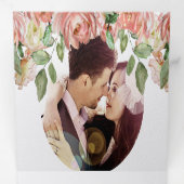 ピンクアンドグリーンバラボホフローラズ 三つ折り招待状 (内部最初)