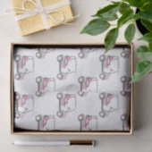 ピンクアンドグリーンパームビーチゴルフカート 薄葉紙 (ギフト)