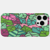 ピンクアンドグリーンパーム葉プリント Case-Mate iPhoneケース (裏面 (横))