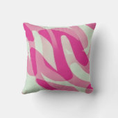 ピンクアンドグレーアート抽象芸術ファンキー装飾用クッション クッション (裏面)