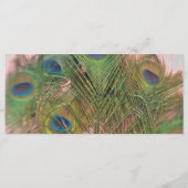 ピンクアンドグレーピーコック結婚式 プログラム (裏面)