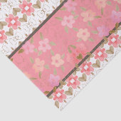 ピンクアンドコーラルフローラデザイン 薄葉紙 (詳細)