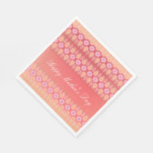 ピンクアンドコーラルマザーズデイ紙ナプキンス スタンダードランチョンナプキン (角)