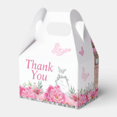 ピンクアンドシルバーOnce On a Timeプリンセス フェイバーボックス (裏面サイド)