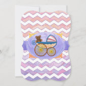 ピンクアンドスティンキーベビー物 招待状 (正面)