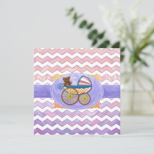 ピンクアンドスティンキーベビー物 招待状 (スタンド正面)