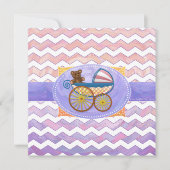 ピンクアンドスティンキーベビー物 招待状 (正面)