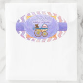 ピンクアンドスティンキーベビー物 楕円形シール (バッグ)