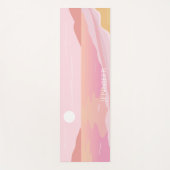 ピンクアンドテラコッタトロピカルビーチ ヨガマット (正面)