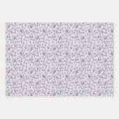 ピンクアンドパープルキャンディテーマガール誕生日 ラッピングペーパーシート (正面3)