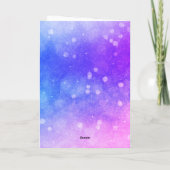 ピンクアンドパープルバレエ第8誕生日カード カード (裏面)