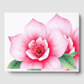 ピンクアンドパープルフローラゲストブック ゲストブック (裏面)