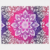 ピンクアンドパープルマグラデーションダラフリースブランケット フリースブランケット (正面(横))