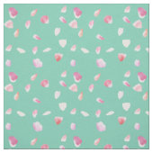 ピンクアンドピーチバラ花びら ファブリック (見本)