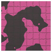 ピンクアンドブラックデザイン ファブリック (クローズアップ)